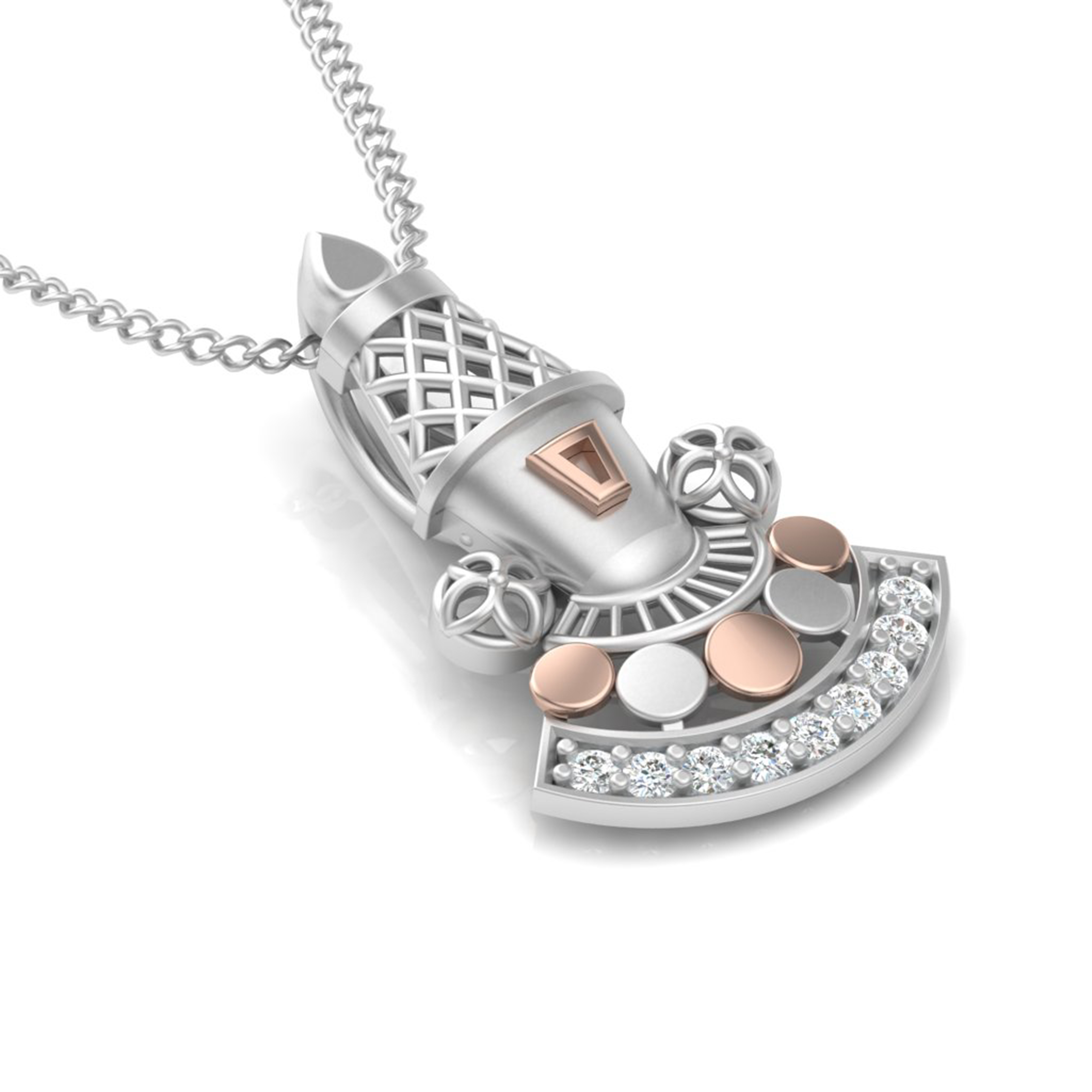 Divine Dual-Tone Temple Pendant