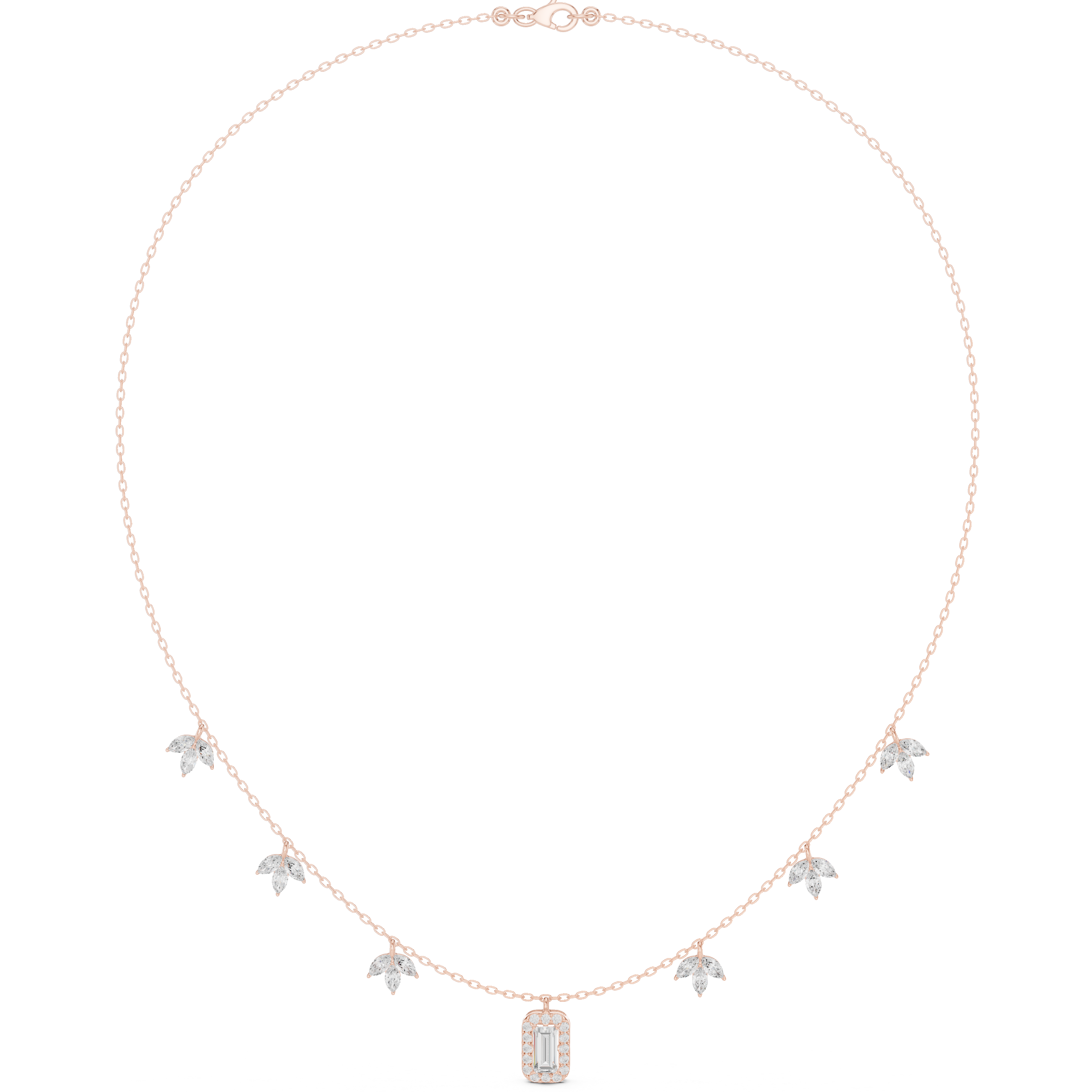 Blossom Halo Drop Necklace