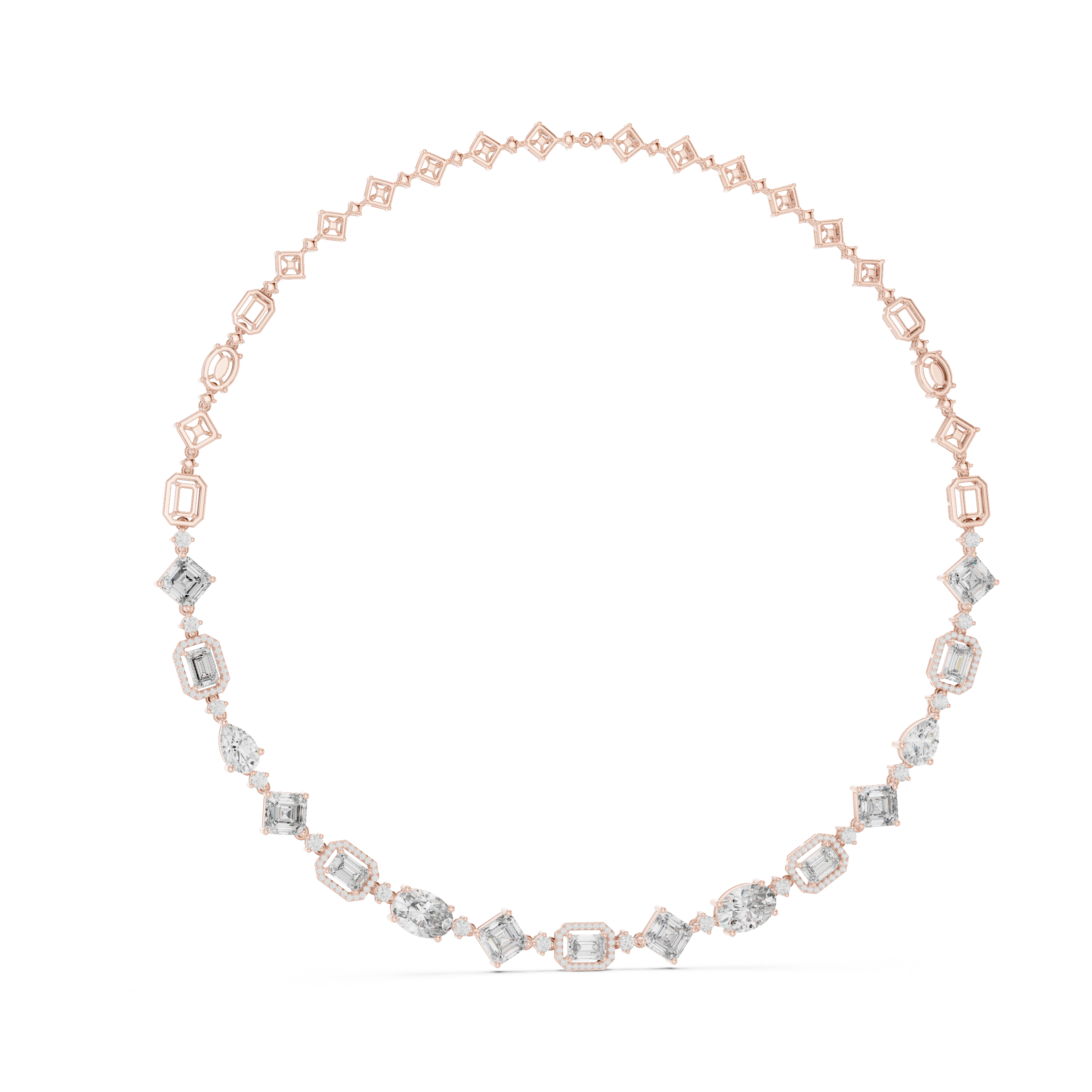 Royal Mosaic Diamond Necklace