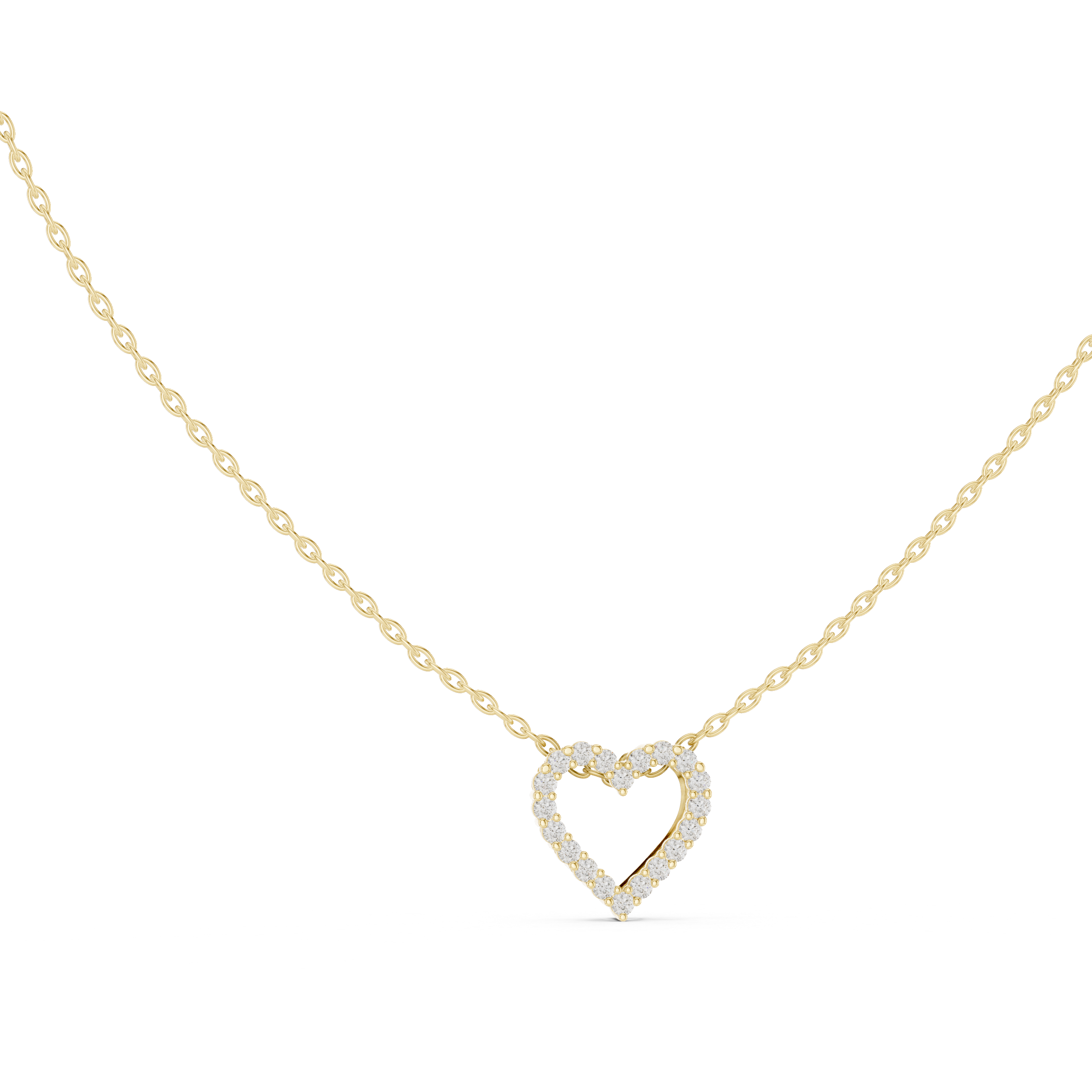 Forever Yours Diamond Heart Pendant Necklace