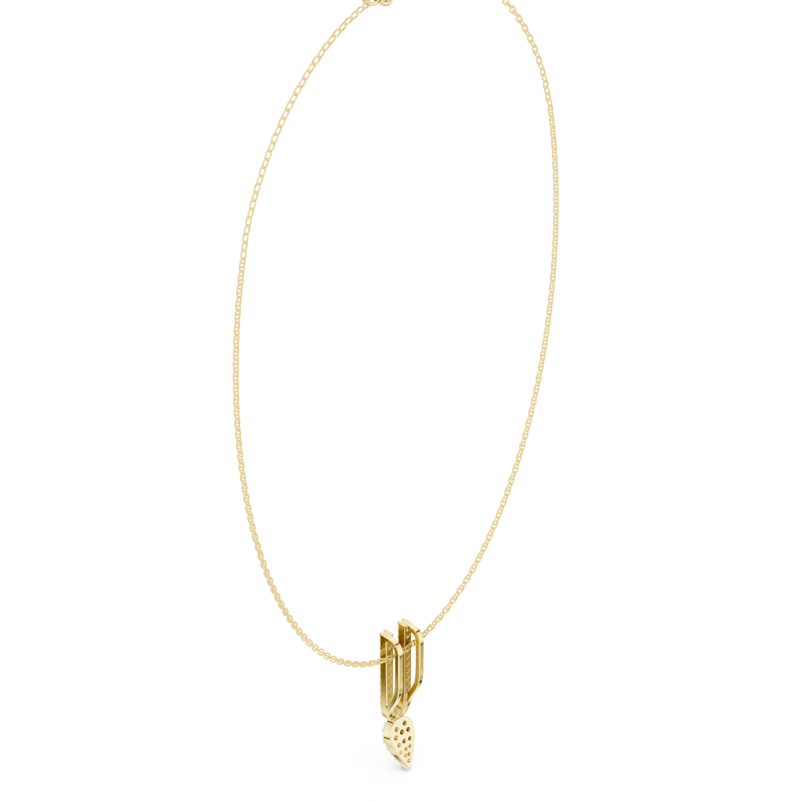 Interlace Spark Diamond Pendant Necklace