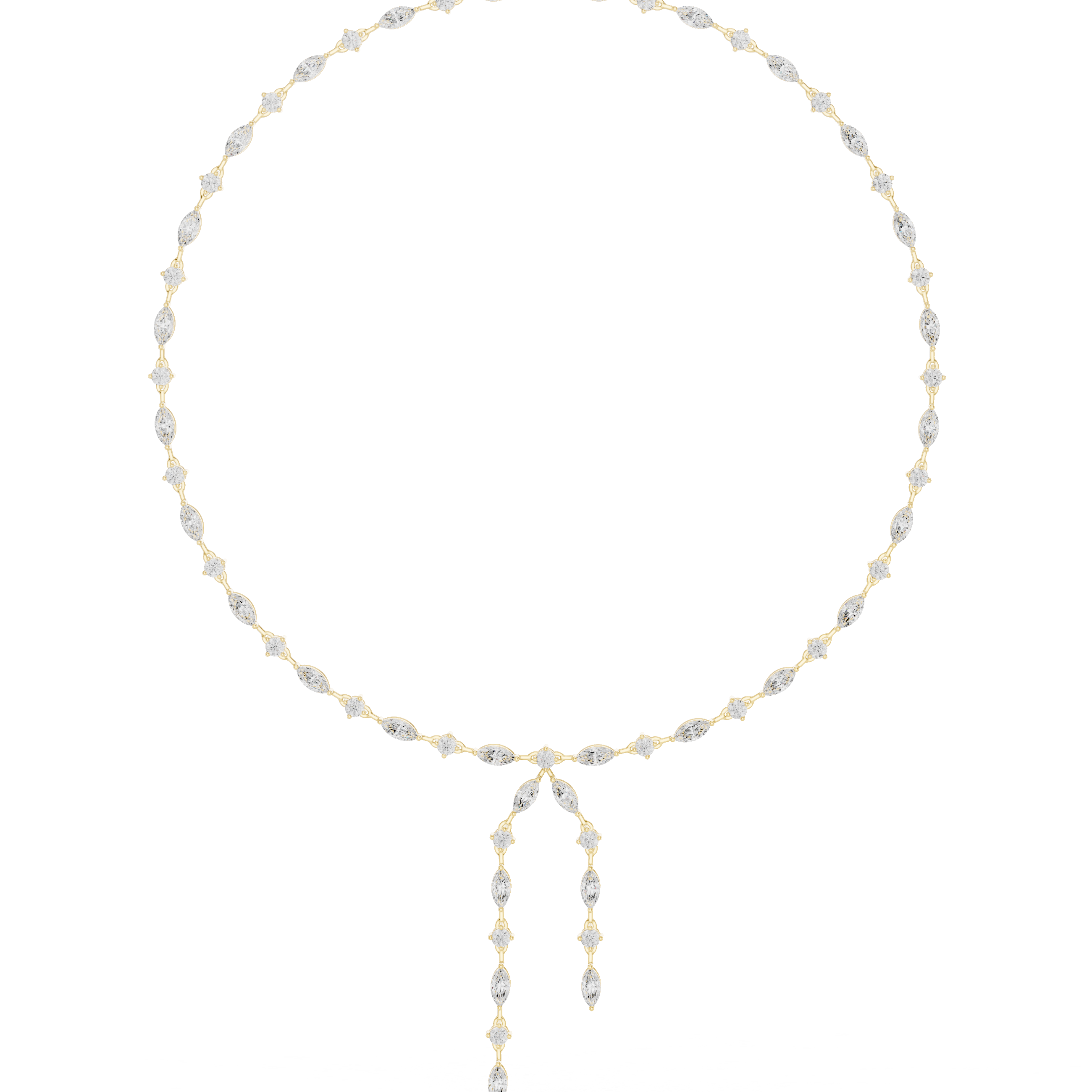 Luna Cascade Diamond Necklace