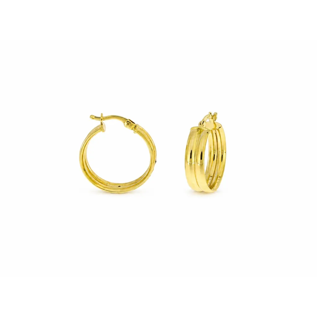 Hollow Gold Earring