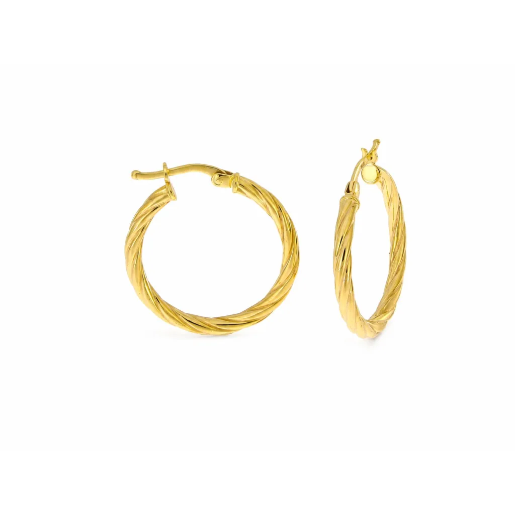 Hollow Gold Earring