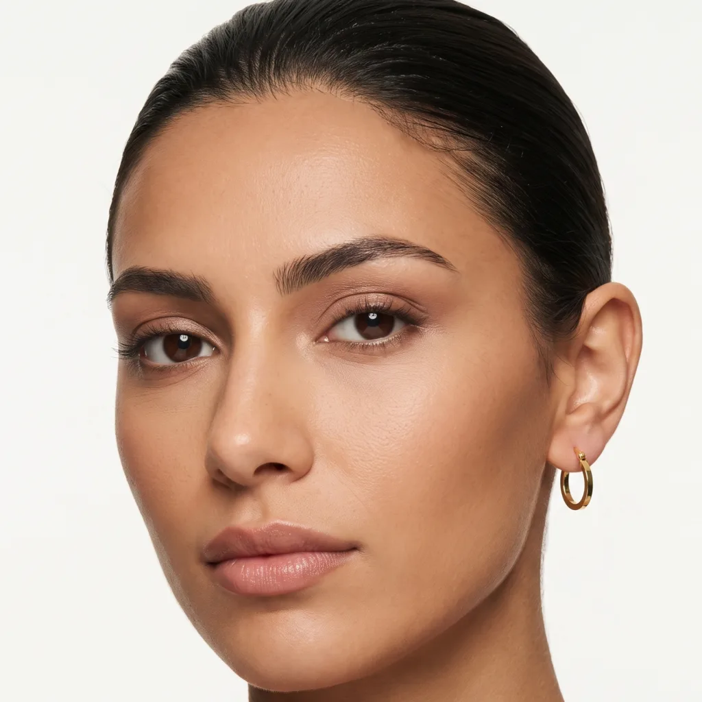 Hollow Gold Earring