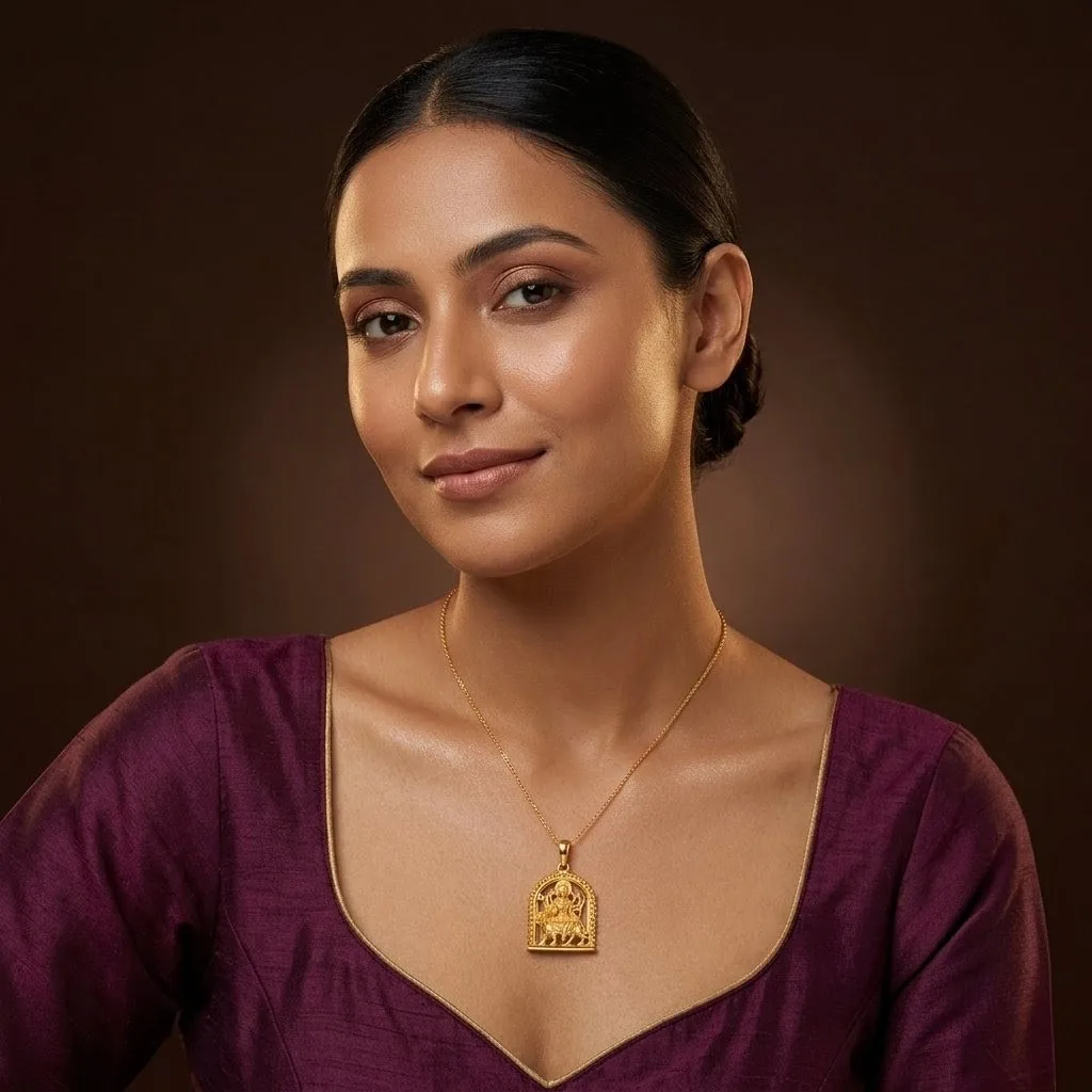 Divine Devi Gold Pendant